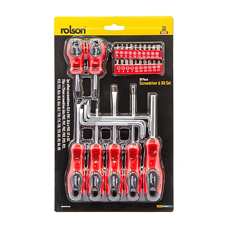 Rolson - Magnetic Screwdriver Set - 30 Piece Set