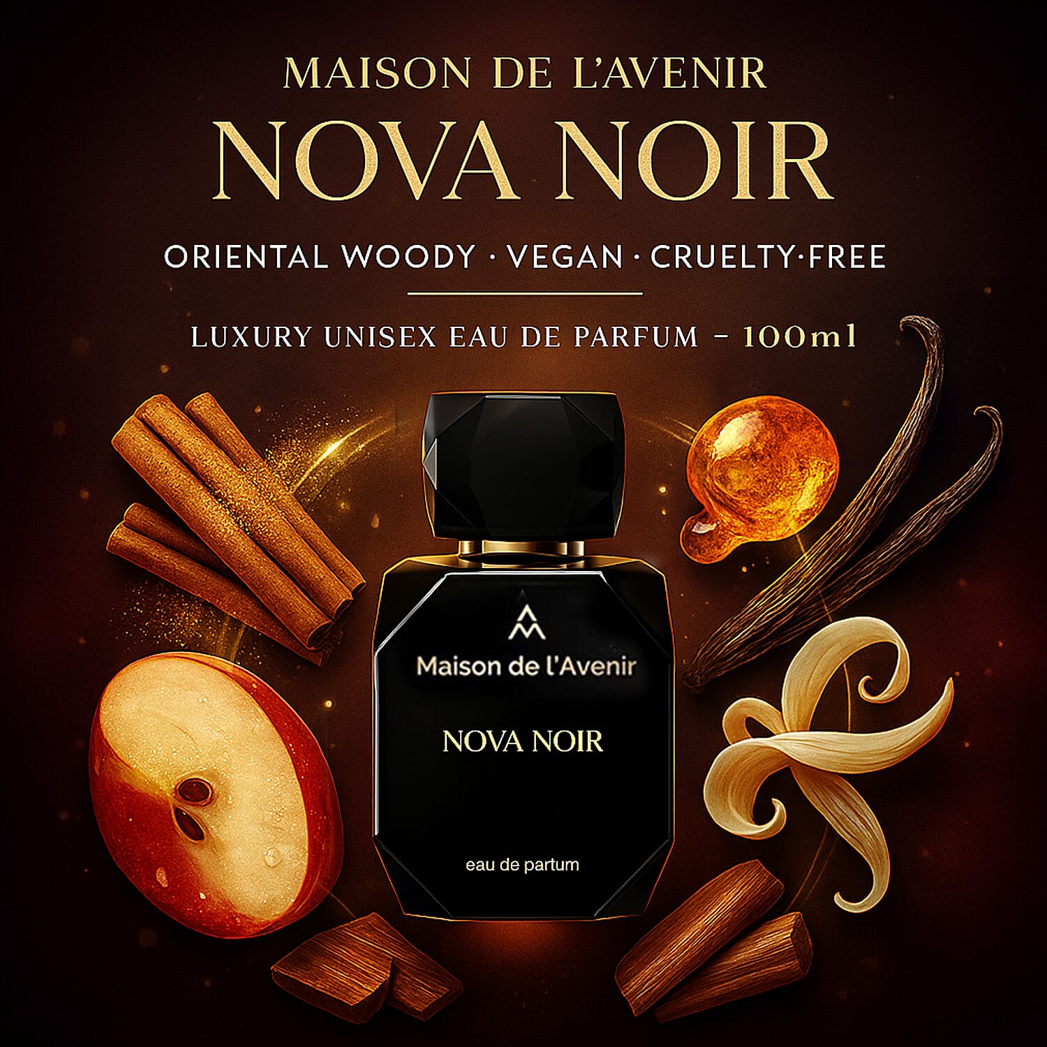 Maison de l'Avenir Nova Noir Eau de Parfum Unisex - 100ml