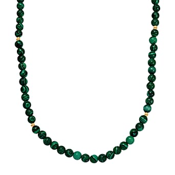 https://tjcuk.sirv.com/Products/82/6/8263007/Malachite-Necklace-Size-20-in-18K-YG-PlatingSterling-Silver-105-000-Ct_8263007.jpg?w=342&h=342