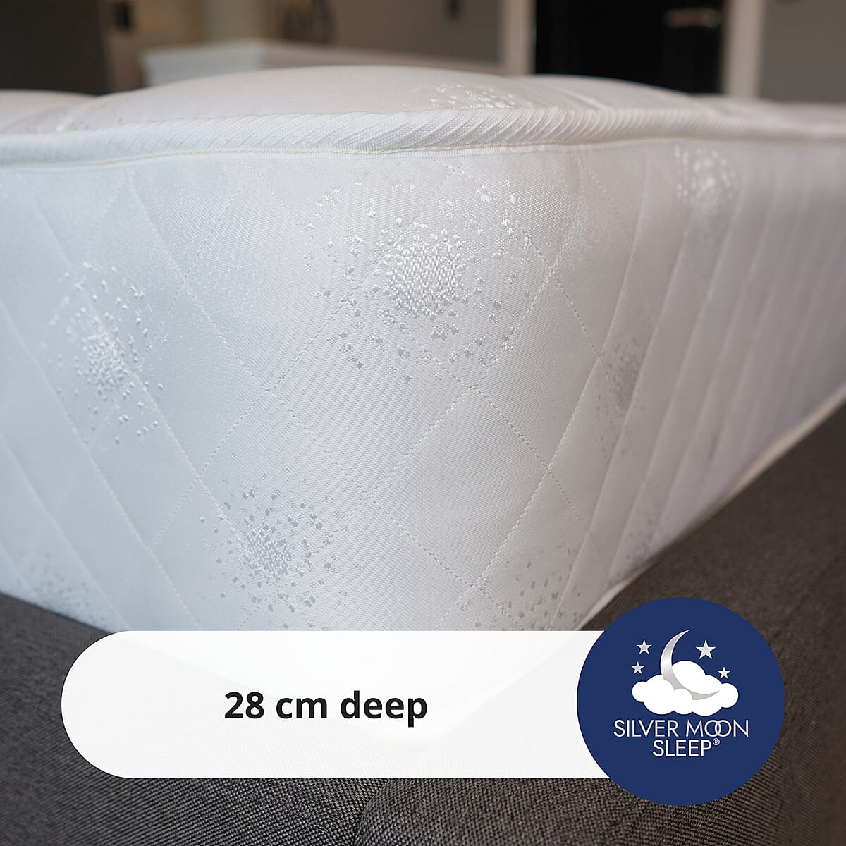 Luxury Redefined - The Silver Moon Luna Pocket Mattress - Single (90 x190 CM)