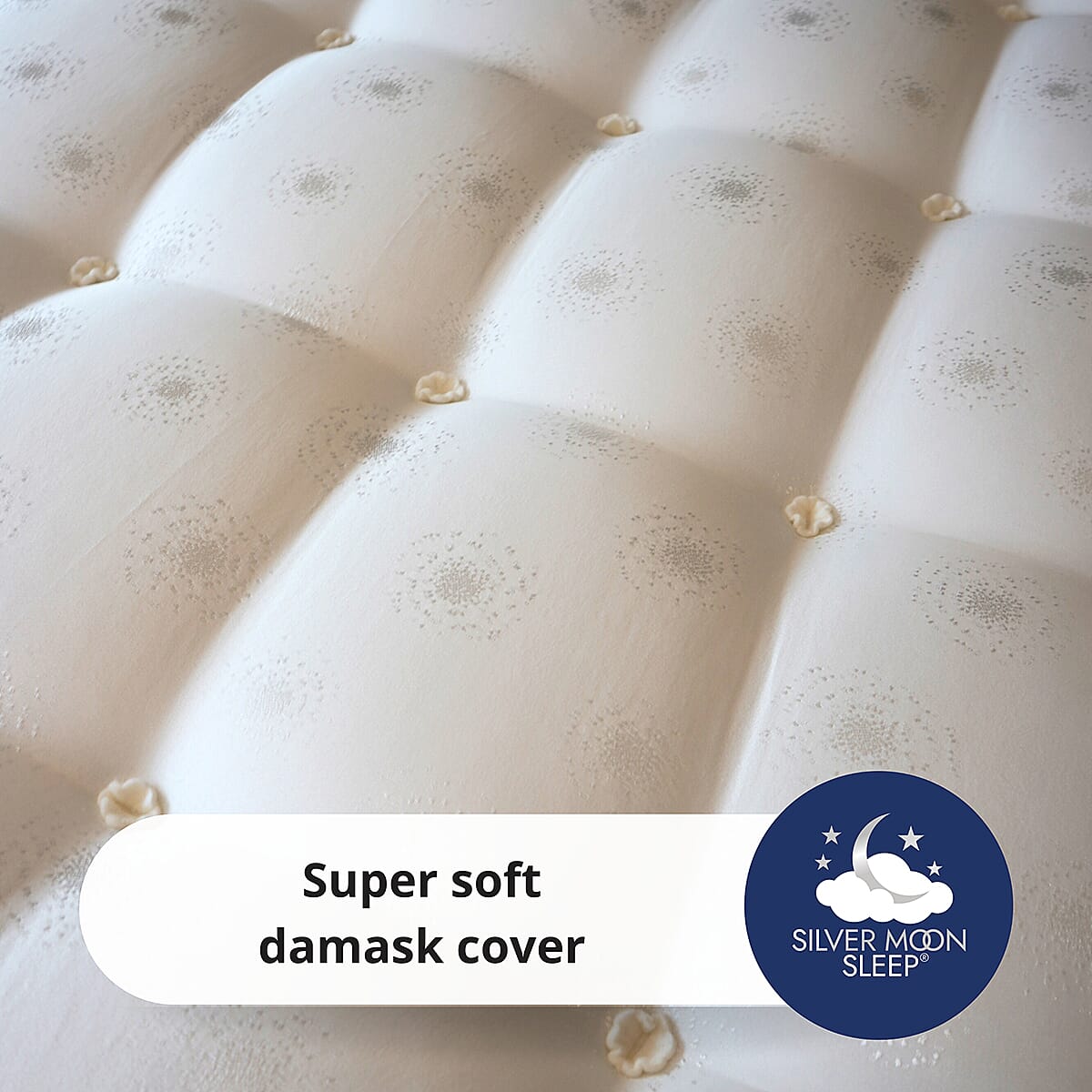 Luxury Redefined - The Silver Moon Luna Pocket Mattress - Single (90 x190 CM)