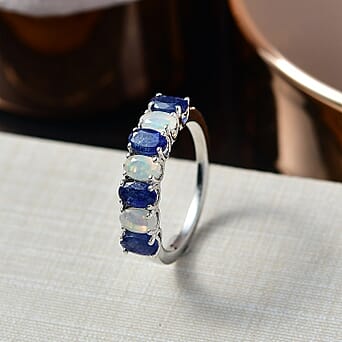 https://tjcuk.sirv.com/Products/82/6/8263161/D-Joy-Masoala-Sapphire-Ethiopian-Opal-7-Stone-Look-Ring-in-Rhodium-Ove_8263161_1.jpg?w=342&h=342