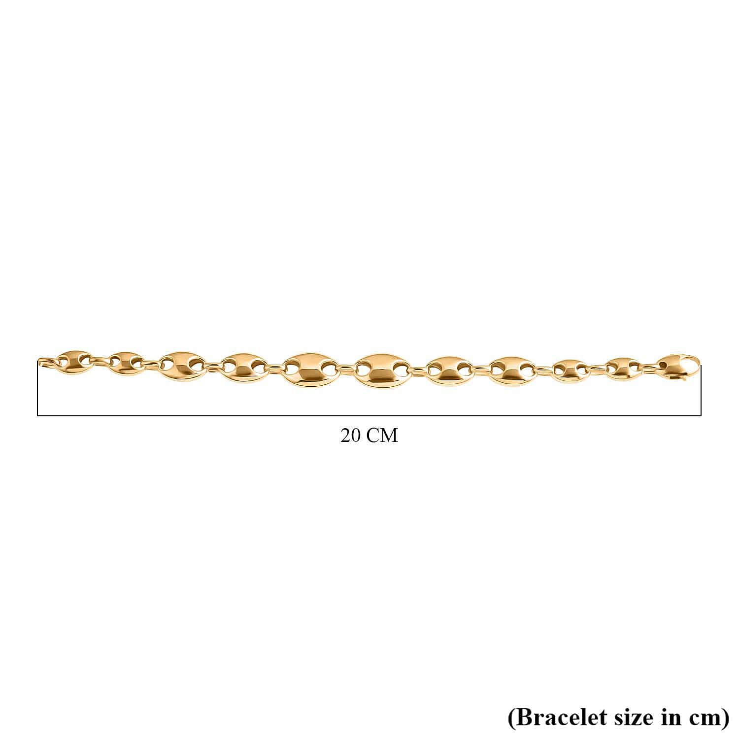 Luxoro Designer Inspired 9K Yellow Gold Bracelet (Size 7.5), Gold Wt. 6.60 Gms.