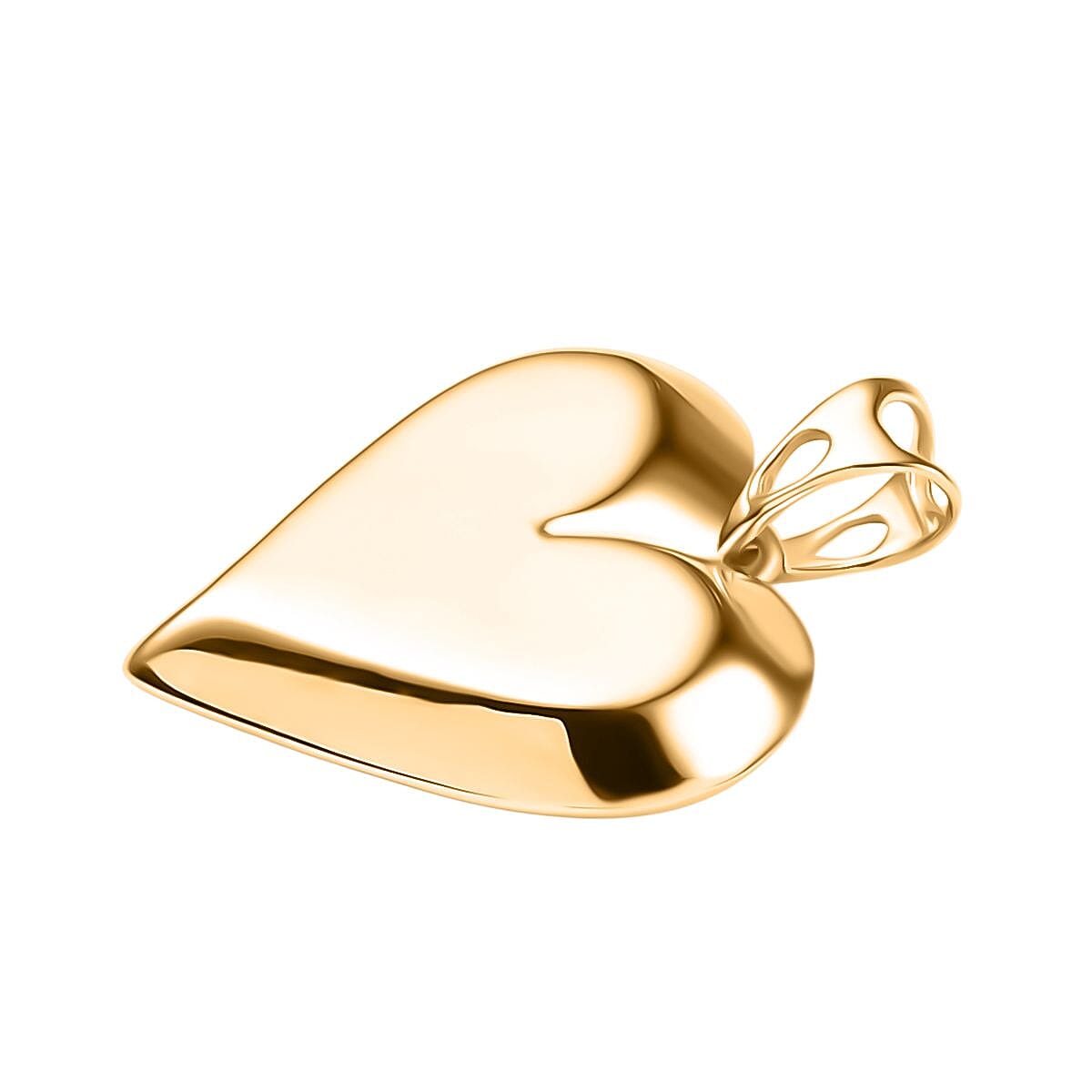 9K Yellow Gold Heart Pendant, Gold Wt. 1.42 Gms.