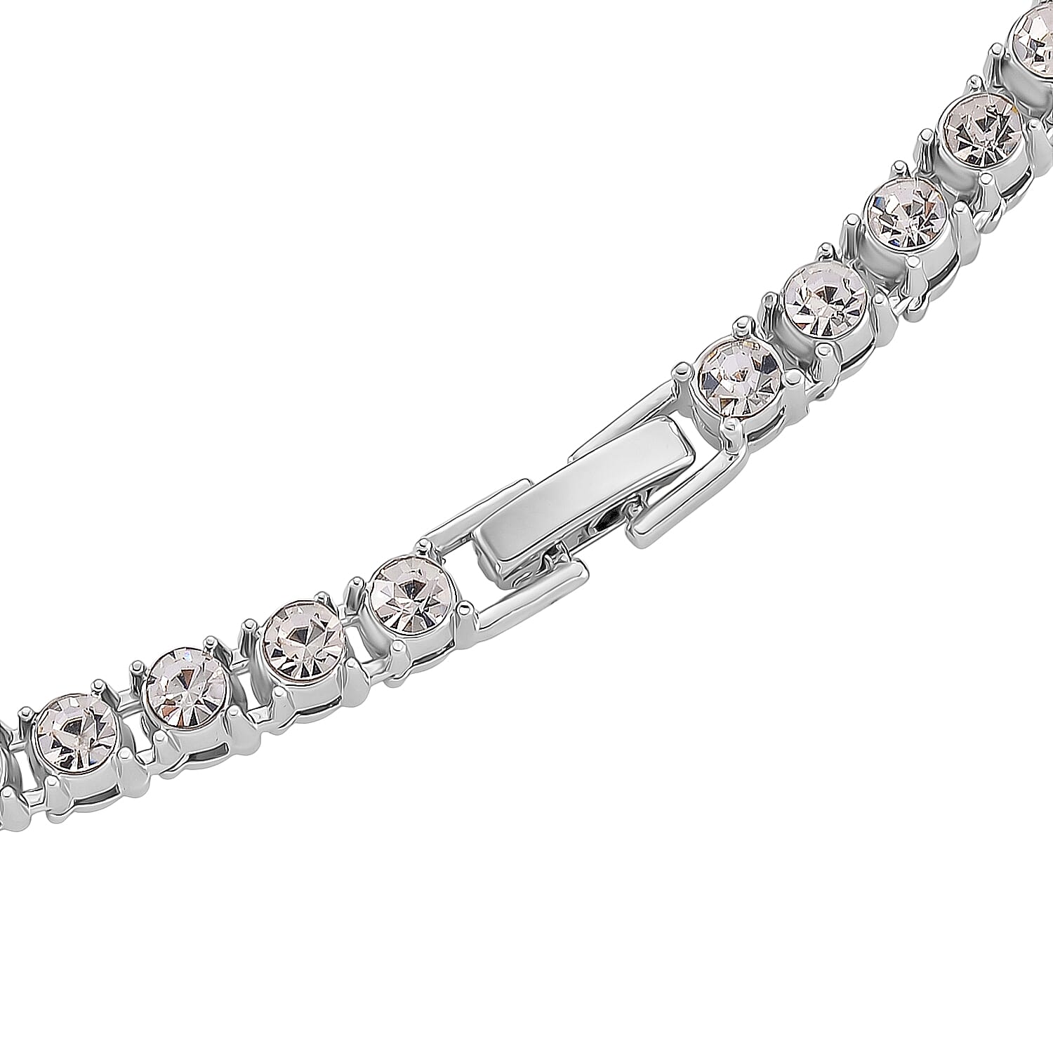 White Cubic Zirconia Cross Pendant with Chain (Size - 20) 20.00 Ct.