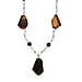 Tigers Eye Necklace (Size - 20) Silver Tone 240.00 Ct.