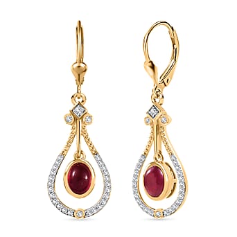 https://tjcuk.sirv.com/Products/82/6/8265109/D-Joy-African-Ruby-White-Zircon-Dangling-Earring-with-Lever-Back-in-Ye_8265109.jpg?w=342&h=342