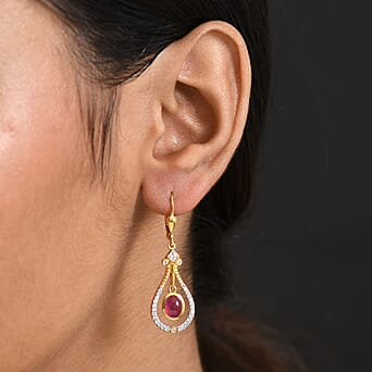 https://tjcuk.sirv.com/Products/82/6/8265109/D-Joy-African-Ruby-White-Zircon-Dangling-Earring-with-Lever-Back-in-Ye_8265109_2.jpg?w=342&h=342