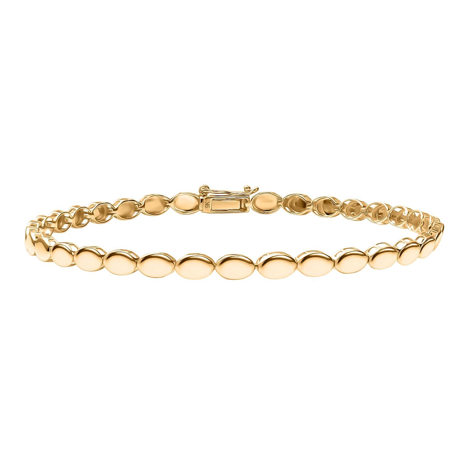 9K Yellow Gold Bracelet (Size 7.5), Gold Wt. 3.36 Gms.