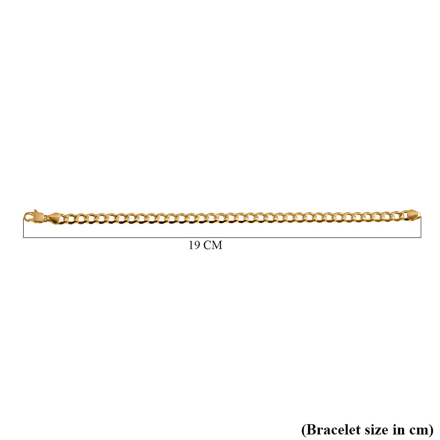 9K Yellow Gold Bracelet (Size 7.5) Gold Wt. 3.10 gms