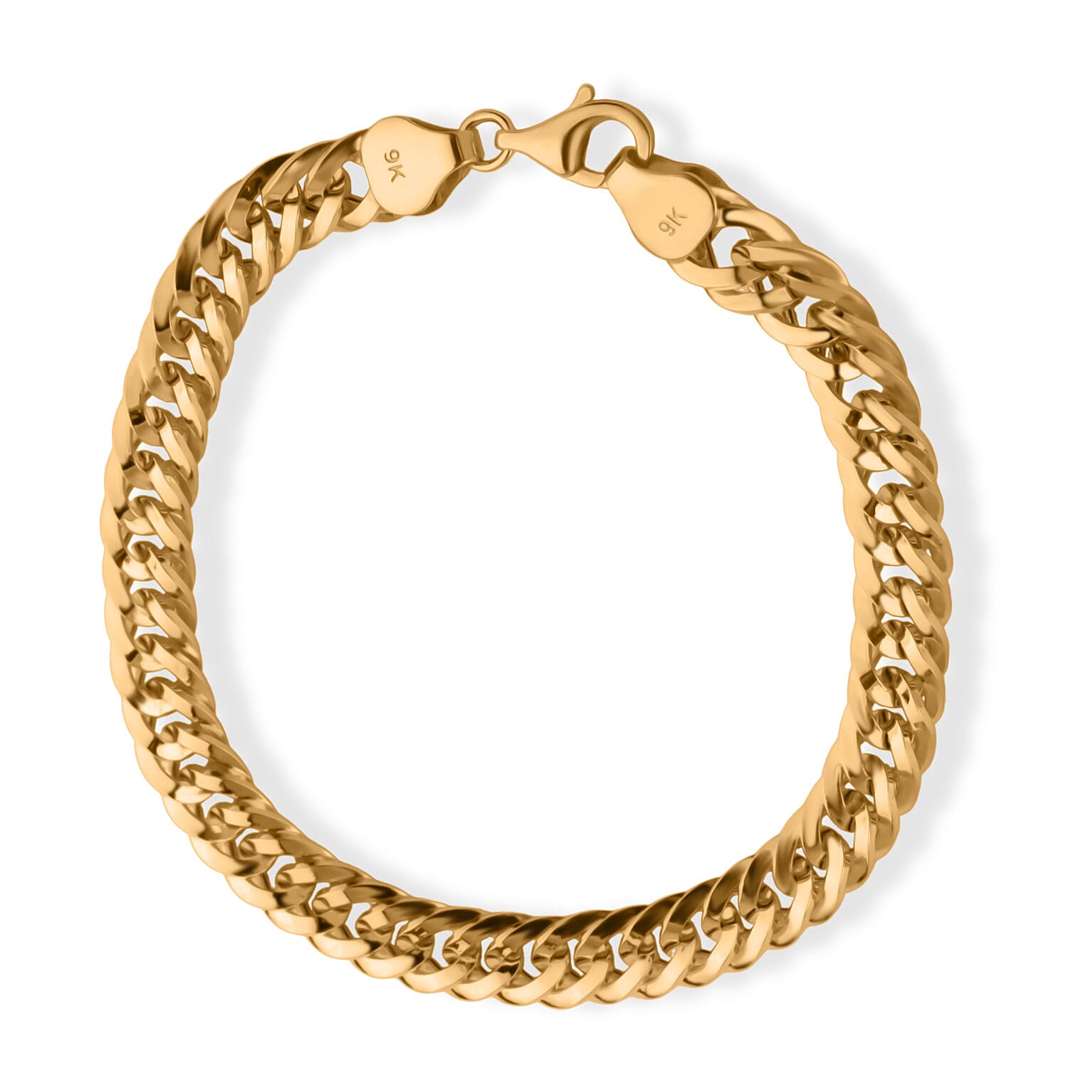 Royal Bali Collection 9K Yellow Gold Bracelet (Size - 7) with Lobster Clasp, Gold Wt. 5.19 Gms.