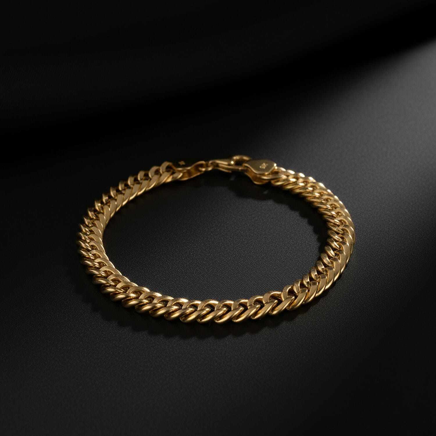 Royal Bali Collection 9K Yellow Gold Bracelet (Size - 7) with Lobster Clasp, Gold Wt. 5.19 Gms.