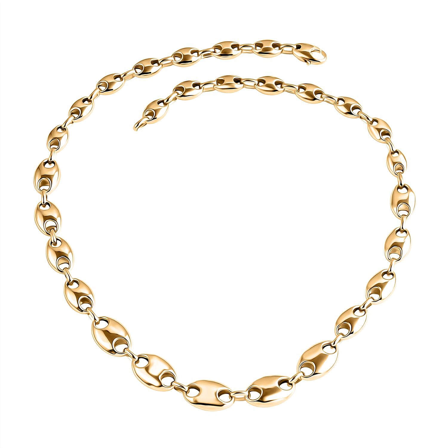Luxoro 9K Yellow Gold Mariner Link Necklace (Size 20), Gold Wt. 16.09 Gms.