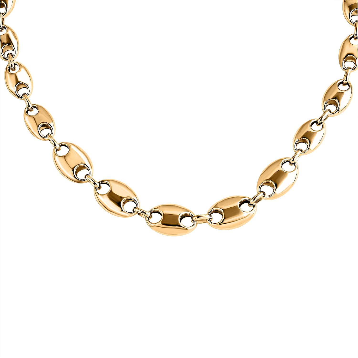 Luxoro 9K Yellow Gold Mariner Link Necklace (Size 20), Gold Wt. 16.09 Gms.
