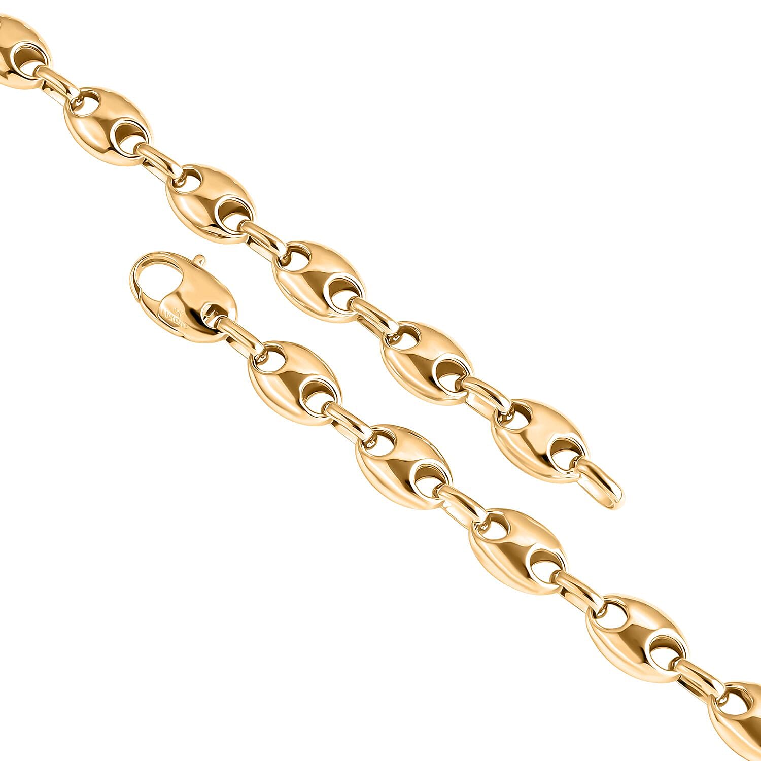 Luxoro 9K Yellow Gold Mariner Link Necklace (Size 20), Gold Wt. 16.09 Gms.