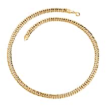 Royal Bali Collection 9K Yellow Gold 6.6MM Cuban Link Chain Necklace with Lobster Clasp 20 Inch