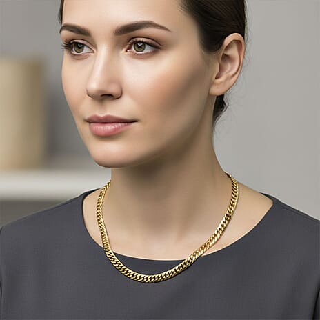 Royal Bali Collection 9K Yellow Gold Necklace (Size - 20) with Lobster Clasp, Gold Wt. 13.60 Gms.