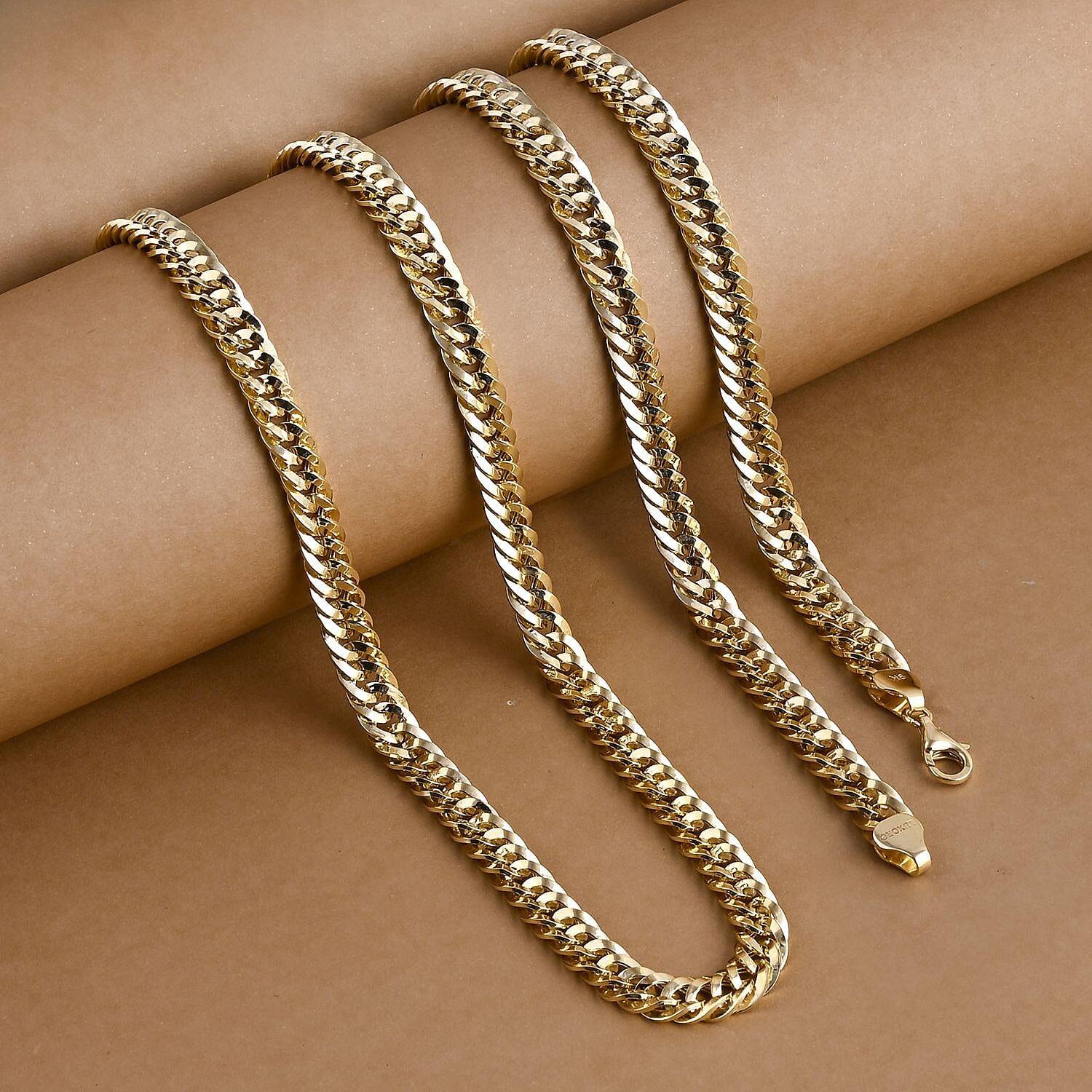 Royal Bali Collection 9K Yellow Gold Necklace (Size - 20) with Lobster Clasp, Gold Wt. 13.60 Gms.