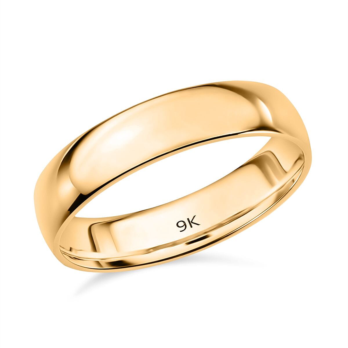 9K Yellow Gold Bold Band Ring
