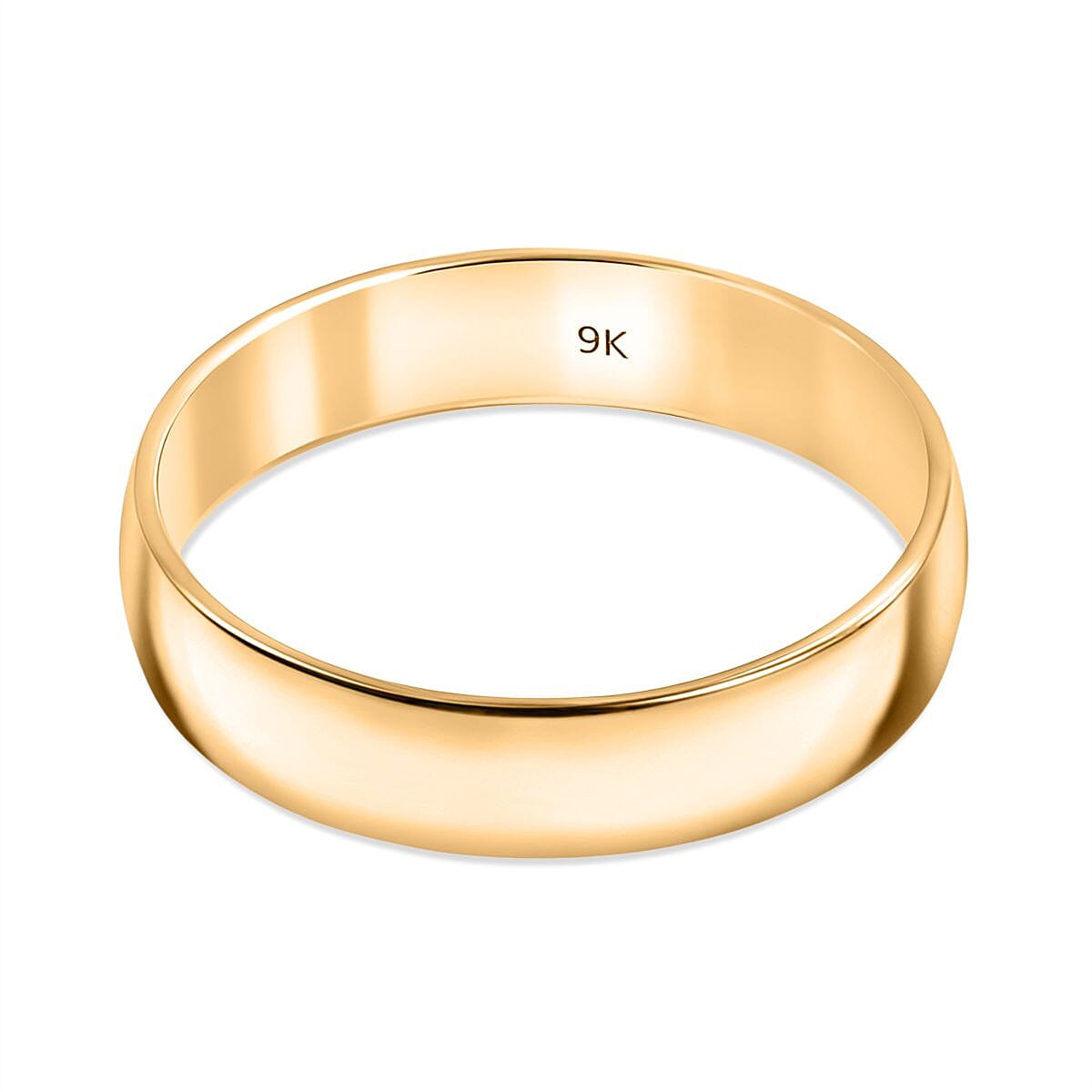 9K Yellow Gold Bold Band Ring