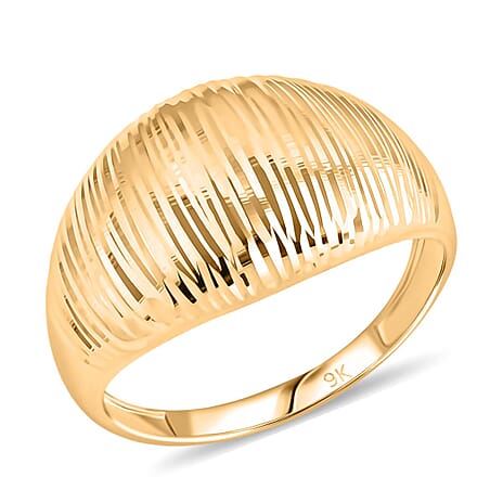 Designer Inspired -  9K Yellow Gold Dome Ring