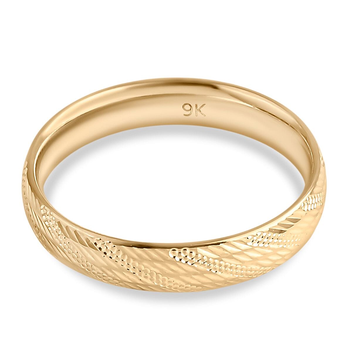 9K Yellow Gold Band Ring
