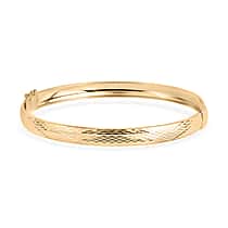 Luxoro 9K Yellow Gold 6MM Bangle 7.5 Inch
