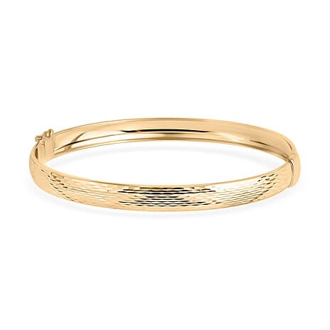 Luxoro 9K Yellow Gold Bangle (Size 7.5), Gold Wt. 4.30 Gms.