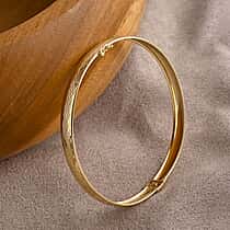 Luxoro 9K Yellow Gold 6MM Bangle 7.5 Inch