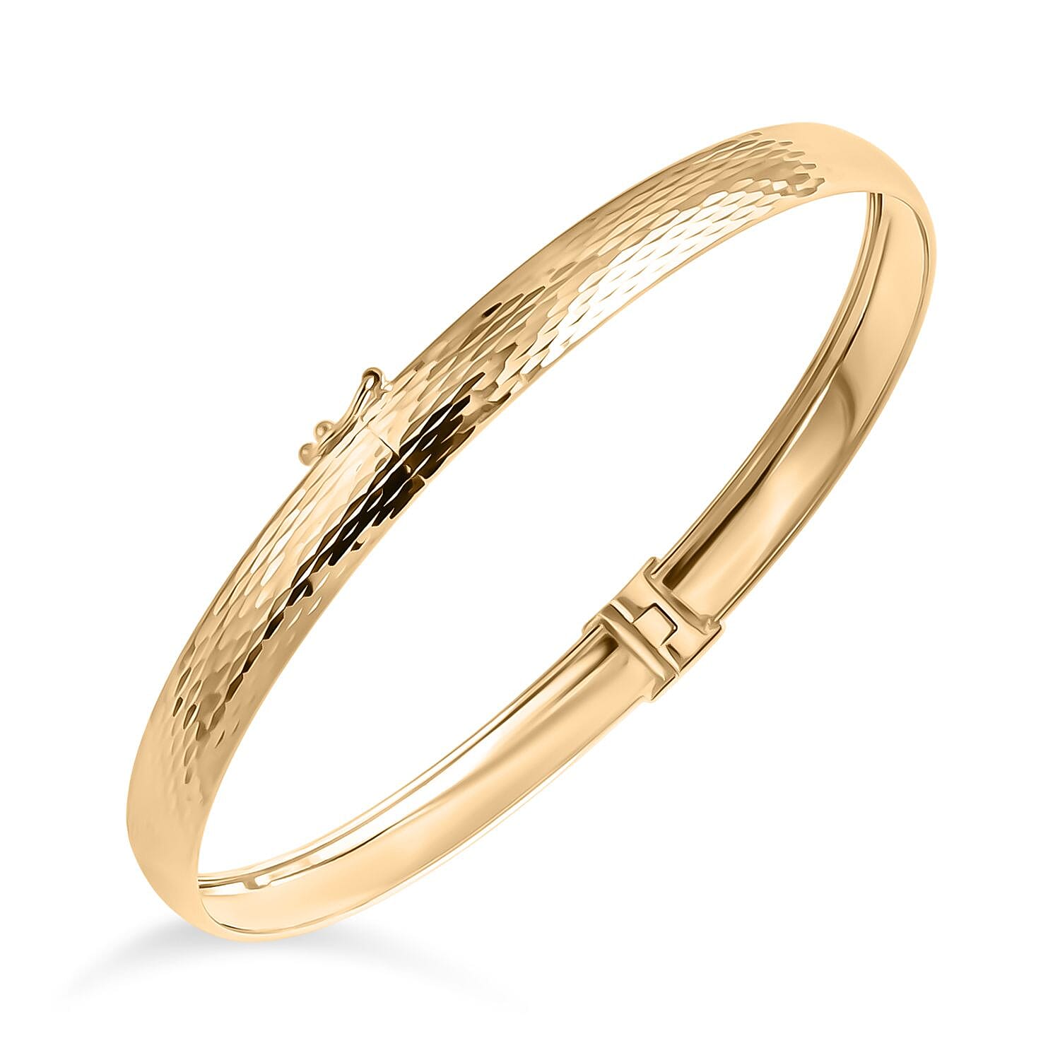 Luxoro 9K Yellow Gold Bangle (Size 7.5), Gold Wt. 4.30 Gms.