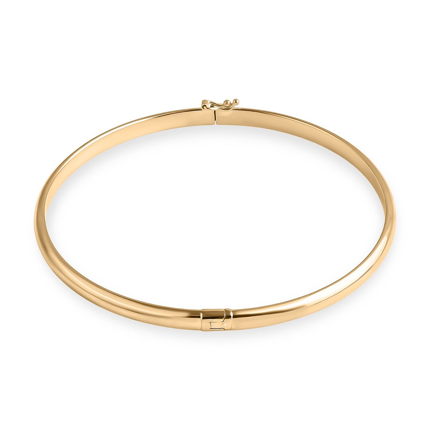 Royal Bali Collection Handmade 9K Yellow Gold Bangle (Size 7.5) Gold Wt 3.08 Gms