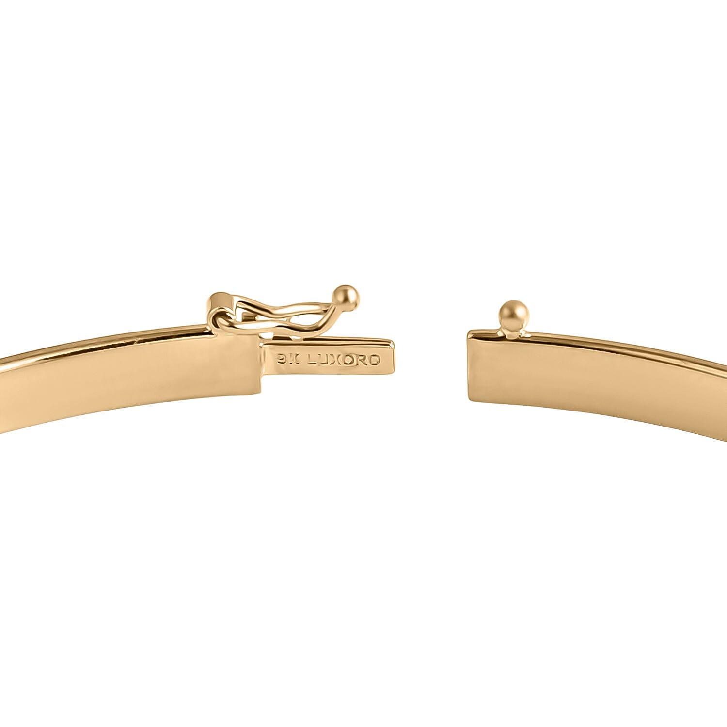 Royal Bali Collection Handmade 9K Yellow Gold Bangle (Size 7.5) Gold Wt 3.08 Gms