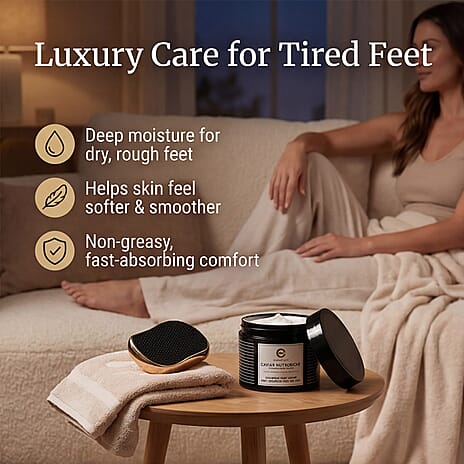 Elizabeth Grant Caviar Holiday Foot Cream with Scrubber