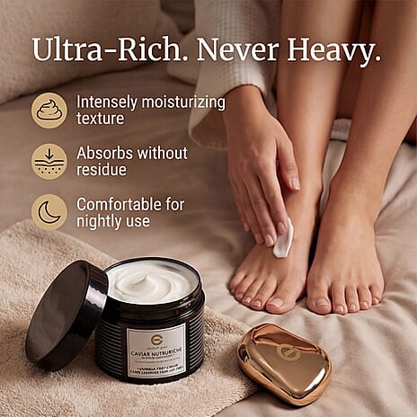 Elizabeth Grant Caviar Holiday Foot Cream with Scrubber