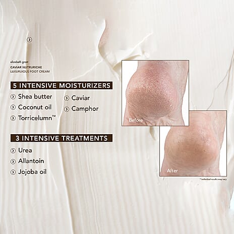 Elizabeth Grant Caviar Holiday Foot Cream - 400ML with Foot Scrubber