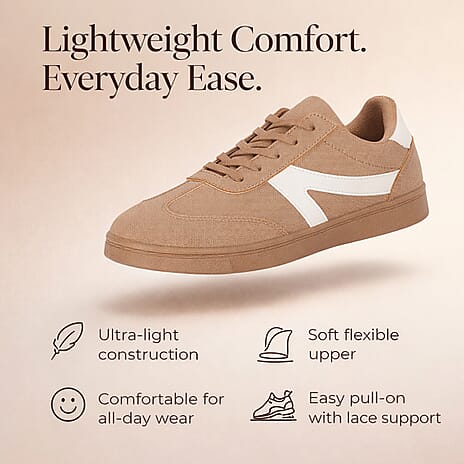 Urban Jacks Matise Lightweight Women's Trainer (Size - 4) - Taupe