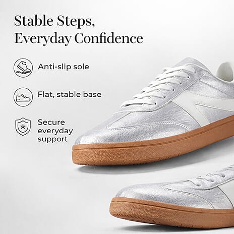 Urban Jacks Matise Lightweight Women's Trainer (Size - 8) - Silver