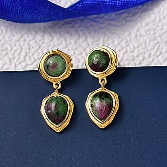 https://tjcuk.sirv.com/Products/82/6/8266333/EverTrue-Ruby-Zoisite-Dangling-Earring-Pure-Yellow-Brass-6-822-Ct_8266333_1.jpg?w=342&h=342