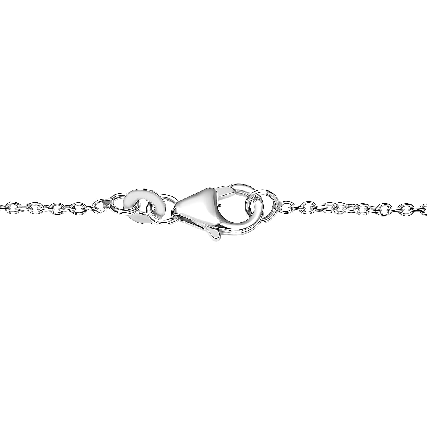 Luxuriant Lab Grown Diamond Fancy Necklace (Size - 20) in Rhodium OverlaySterling Silver  1.008  Ct.