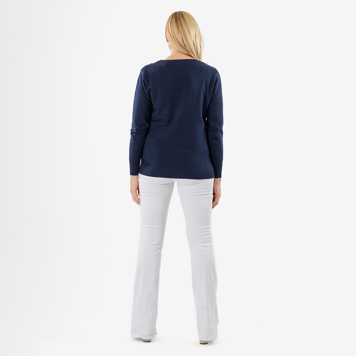 Pure and Natural V-Neck Jumper