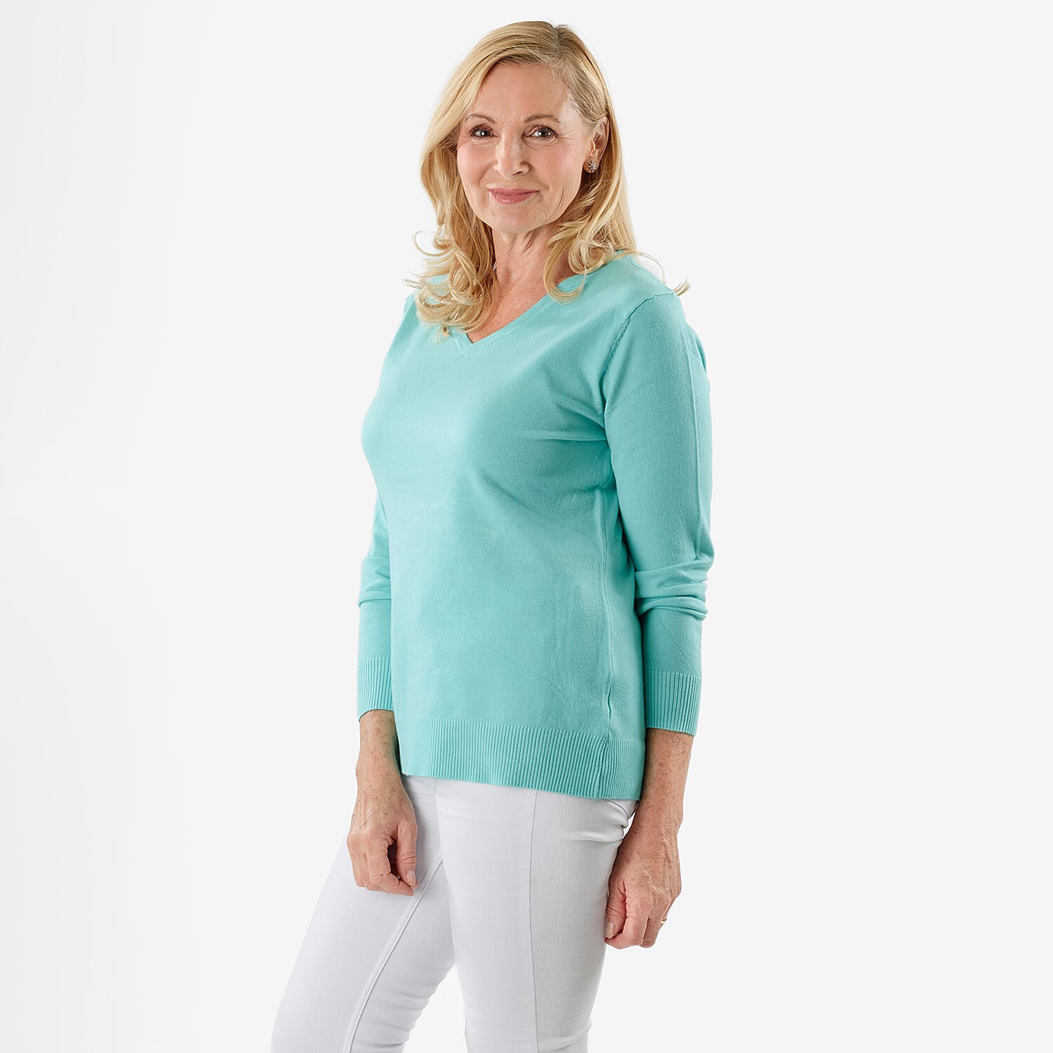 Pure and Natural V-Neck Jumper