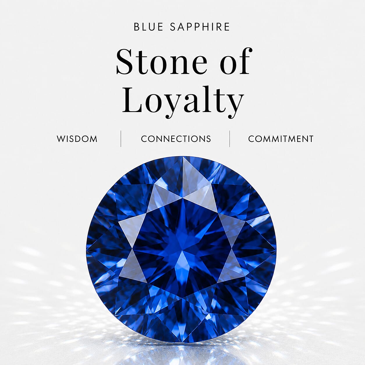 Princess Diana Inspired Blue Sapphire (5.6 ct.) & Lab Grown Diamond (1 ct.) Halo Ring