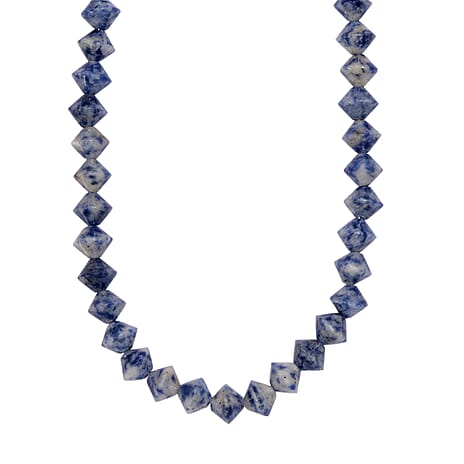EverTrue Sodalite Necklace (Size 20 - 1 Ext) with Senorita Clasp in Platinum & Yellow Gold Tone 220.00 Ct.