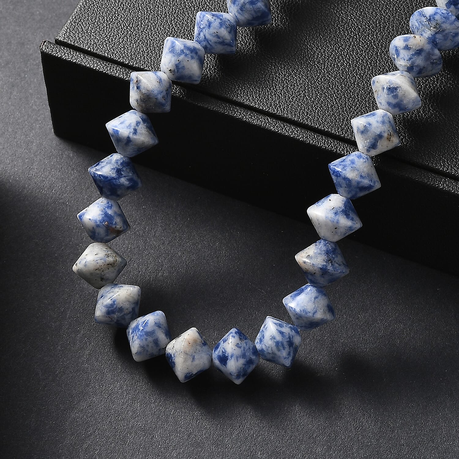 EverTrue Sodalite Necklace (Size 20 - 1 Ext) with Senorita Clasp in Platinum & Yellow Gold Tone 220.00 Ct.