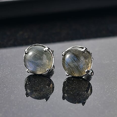D'Joy Labradorite Earring in Platinum Overlay Sterling Silver 4.31 Ct.