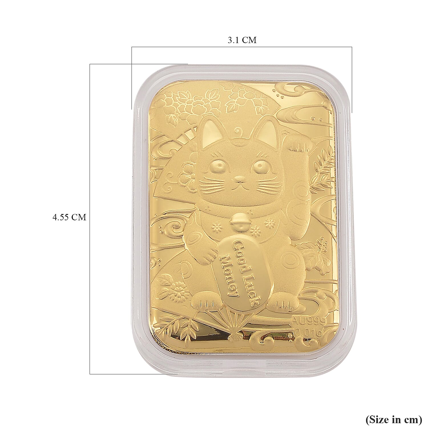 Black Friday Deal- 24K Yellow Gold Embossed Money Cat Collectable