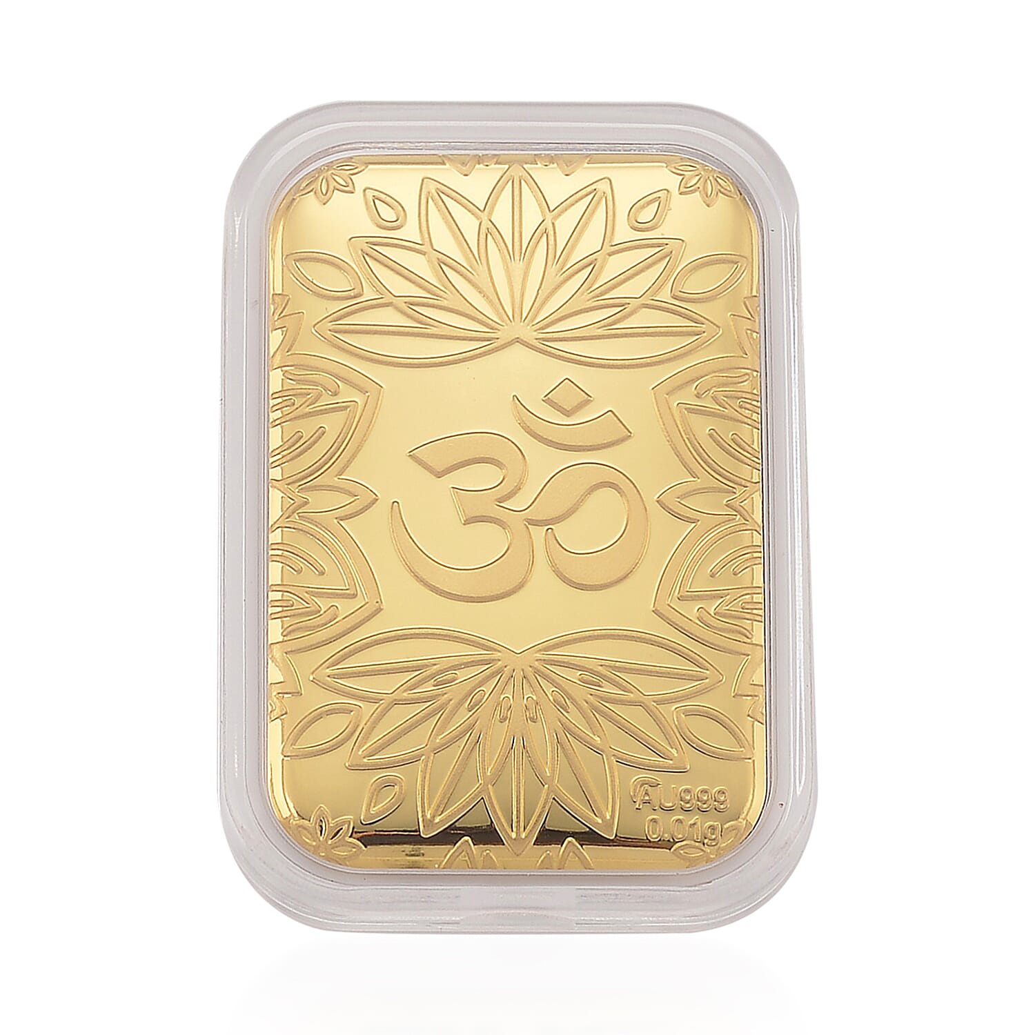 24K Yellow Gold Om Embossed Foil