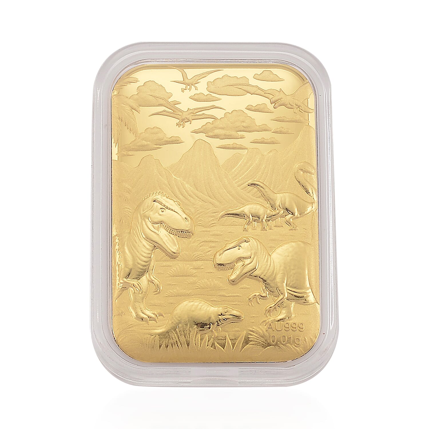 Black Friday Deal- 24K Yellow Gold Embossed Dinosaurs Collectable
