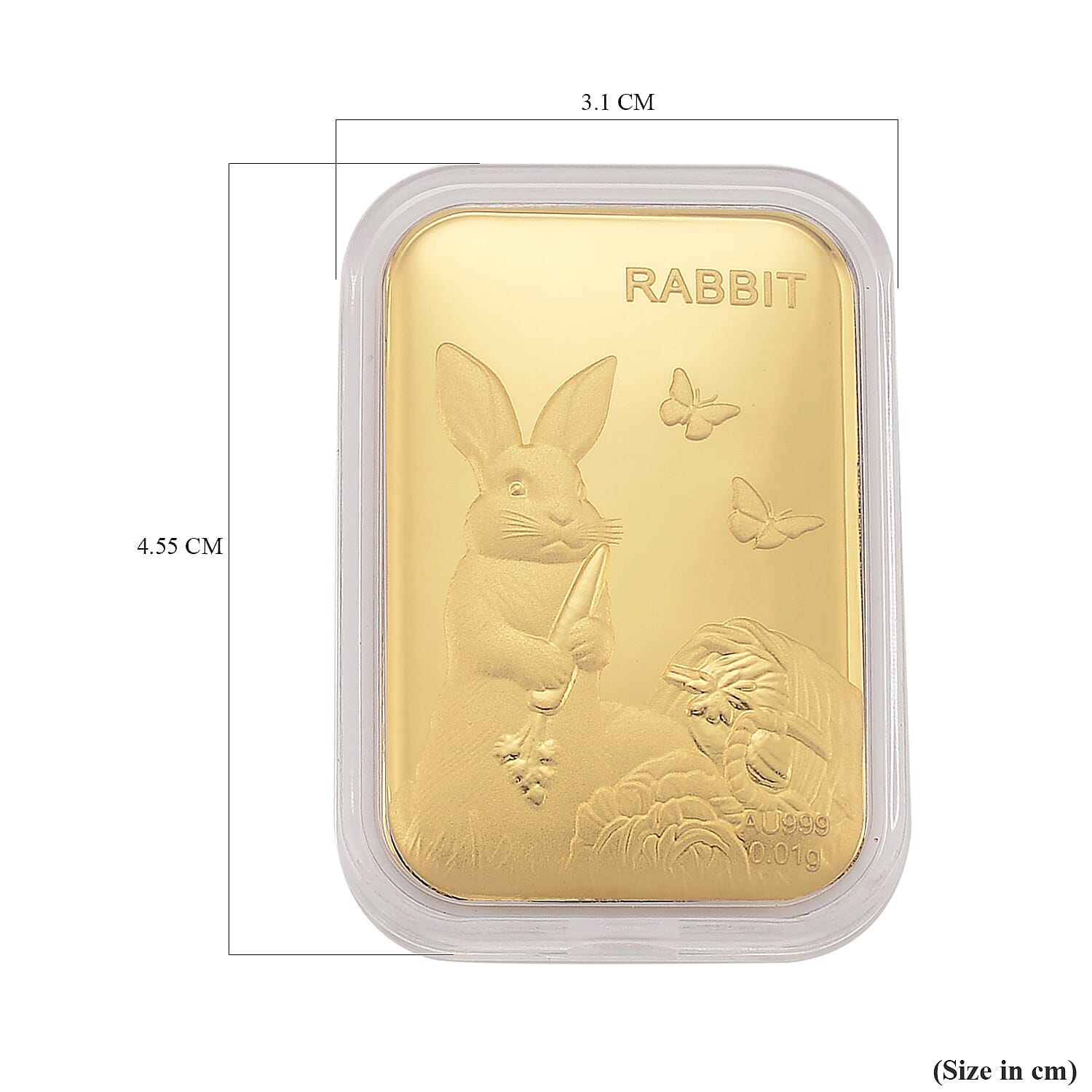 Black Friday Deal- 24K Yellow Gold Embossed Rabbit Collectable