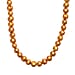 Golden Dyed Pearl Stone Necklace (Size 44) 640.00 Ct.